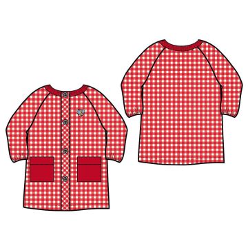 Babi botones infantil rojo